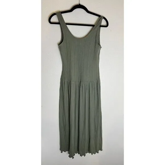 everlane green dress Everlane Green Japanese GoWeave Short Sleeve Zipper Back Shift Dress Size 2